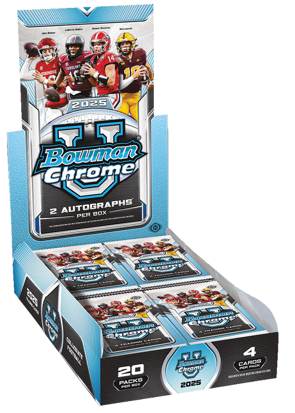 2025 Bowman Chrome University Football Hobby Box