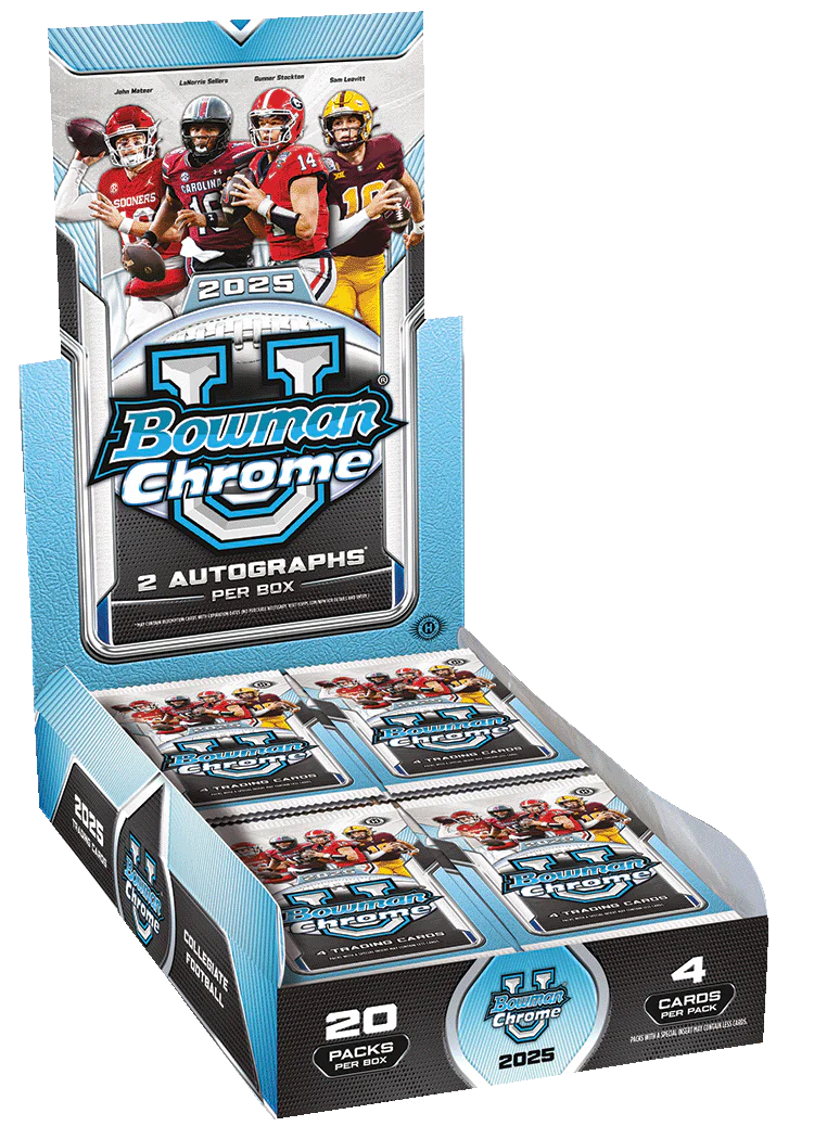 2025 Bowman Chrome University Football Hobby Box