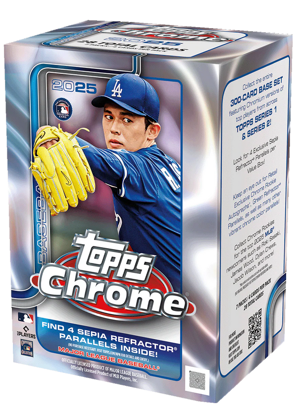 2025 Topps Chrome Baseball Blaster Box